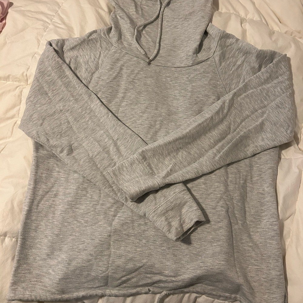 Gray Hooded Sweatshirt